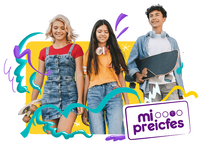 Tres jóvenes estudiando para el Icfes